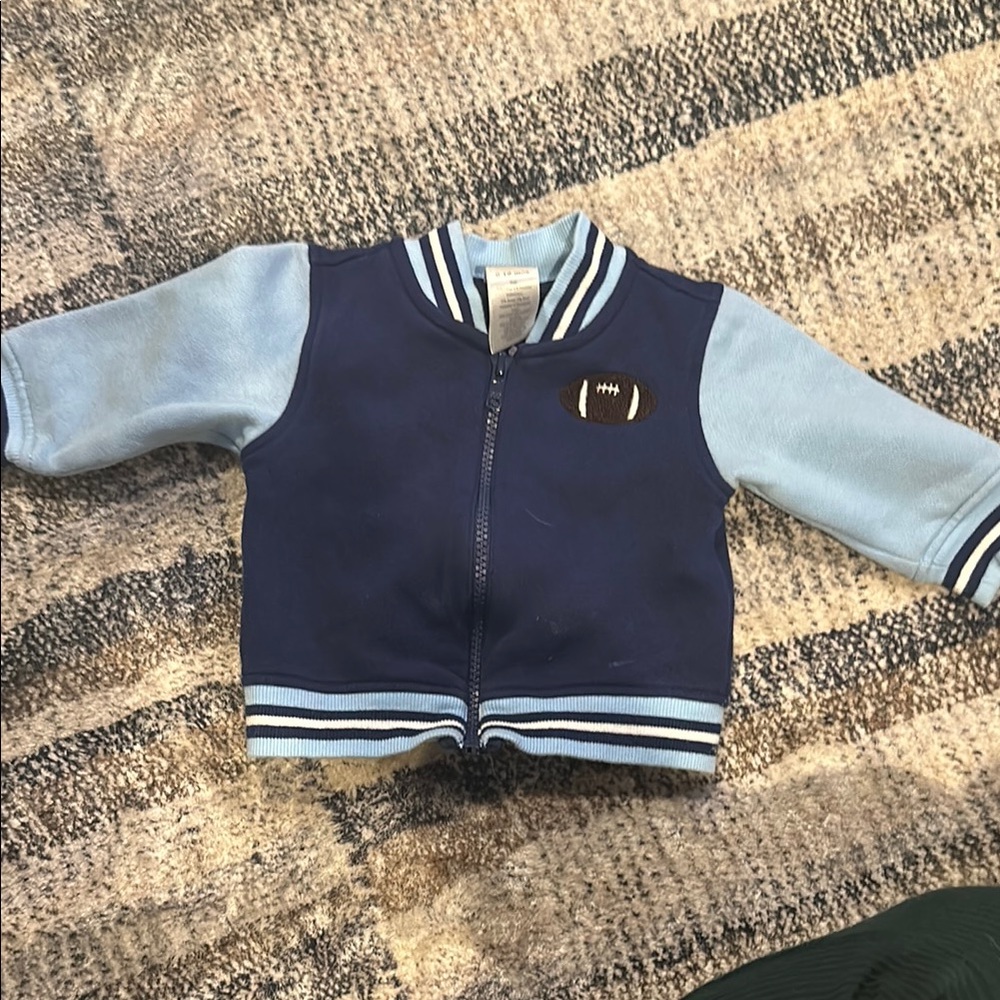 Baby Blue Football Jacket